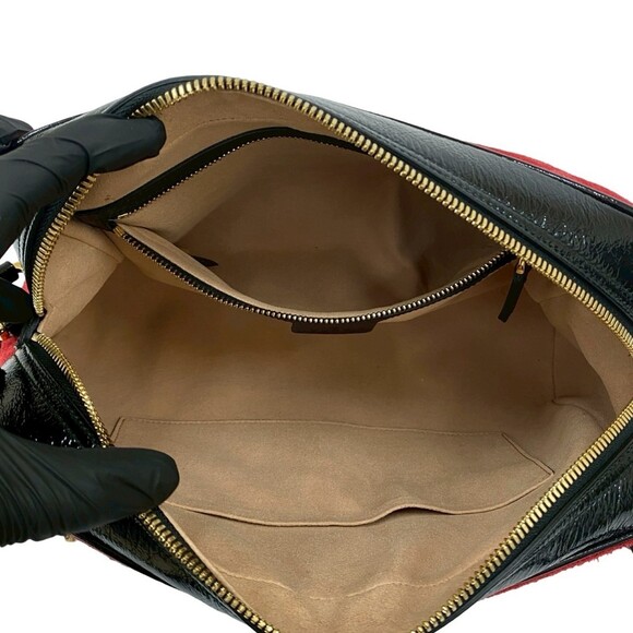 GUCCI Authentic Black Leather Shoulder Bag - Picture 9 of 9